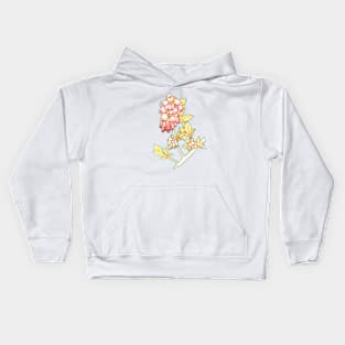 Wild Maine Blueberry Flowers Kids Hoodie